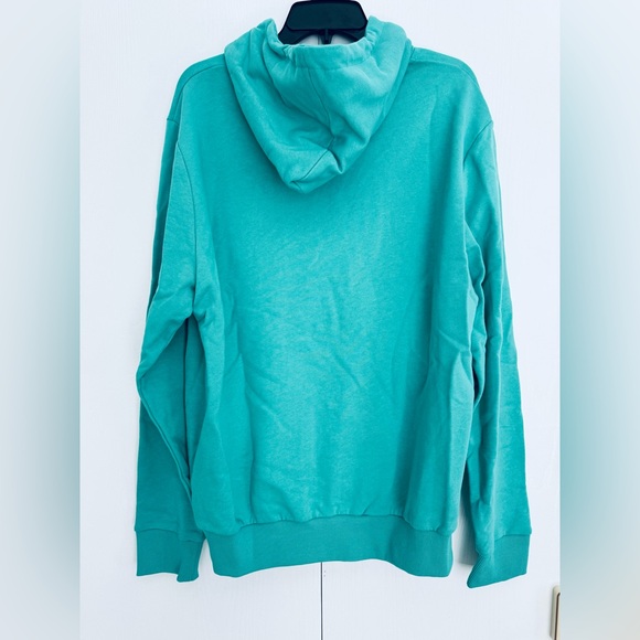 Balmain Unisex logo-print hoodie with kangaroo pocket see green white large - Picture 7 of 16